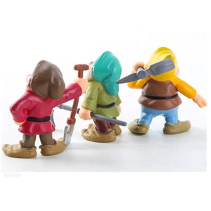 Planet Gates 8pcs Snow White Set 8Pcs/Set Disney Movie Snow White And The Seven Dwarfs Action Figure Snow Princess Pretty Dolls Collection  Children Toys Girl's