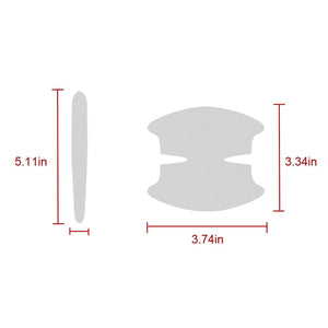 Planet Gates 8Pcs TPU Car Door Bowl Anti-scratch Sticker Clear Door Bowl Handle Protection Sticker Paint Surface Film Car Accessories Decals