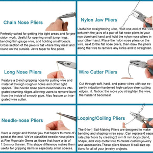 Planet Gates 8PCS WITH BAG 1set Of Tools For Making Jewelry Tool Sets Organizer Pliers Tweezers Fitting Bracelet Necklace Making Jewelry Jaking Kits