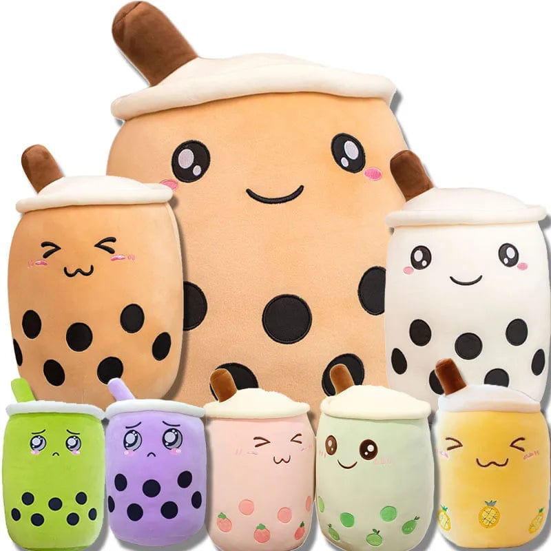 Planet Gates 9.4 inch Boba Plush Stuffed Bubble Tea Plushie Cartoon Milk Tea Cup Pillow Soft Kawaii Gifts for Kids