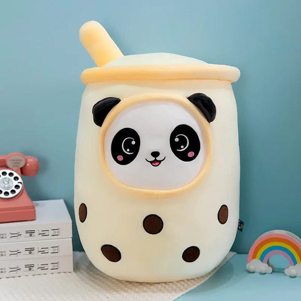 Planet Gates 9.4 inch Boba Plush Stuffed Bubble Tea Plushie Cartoon Milk Tea Cup Pillow Soft Kawaii Gifts for Kids