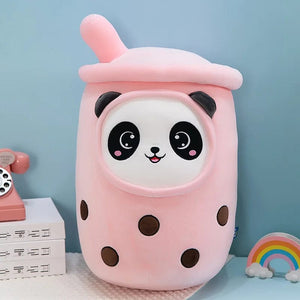 Planet Gates 9.4 inch Boba Plush Stuffed Bubble Tea Plushie Cartoon Milk Tea Cup Pillow Soft Kawaii Gifts for Kids