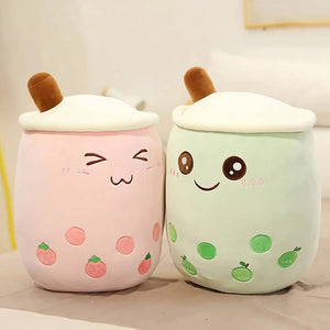 Planet Gates 9.4 inch Boba Plush Stuffed Bubble Tea Plushie Cartoon Milk Tea Cup Pillow Soft Kawaii Gifts for Kids