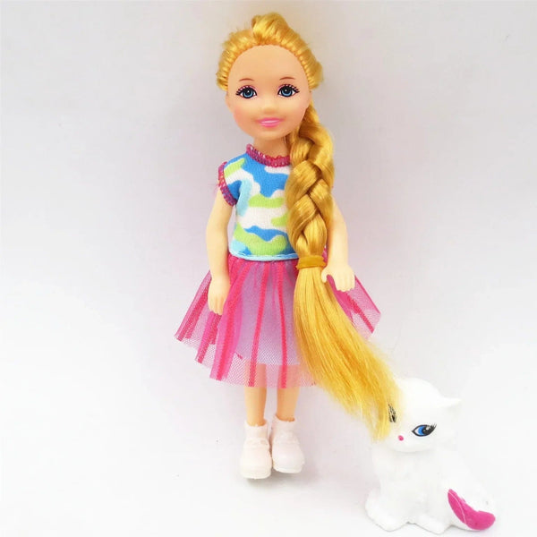 Planet Gates 9 5 Inch Mini Kelly Doll Accessories Fashion Chelsea Doll Clothes Party Grown Outfits Kids Girls Toys for Children Birthday Gift
