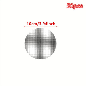 Planet Gates 9.91x9.91cm / 50pcs 50pcs Flower Pot Hole Mesh Pad - Keep Soil In & Drainage Out - Gardening Supplies