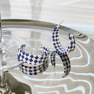 Planet Gates 9 Acrylic hoop earrings women 2022 new fashion stud earrings retro trend stud earrings women trend twist elegant ring earrings