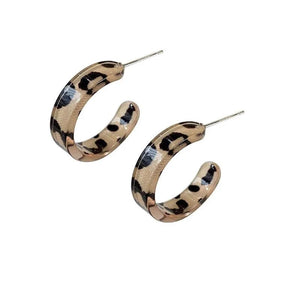 Planet Gates 9 Acrylic hoop earrings women 2022 new fashion stud earrings retro trend stud earrings women trend twist elegant ring earrings