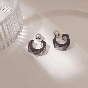 Planet Gates 9 Acrylic hoop earrings women 2022 new fashion stud earrings retro trend stud earrings women trend twist elegant ring earrings