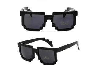 Planet Gates 9 colors Fashion Sunglasses Kids cos play action Game Toy Minecrafter Square Glasses with EVA case   gift  beach toys vacation