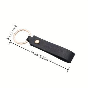 Planet Gates 9 Colors Key Chain 9 Pieces Of Matching Pure Color PU Leather Keychain Hand Strap Bag Charm Doll Lanyard Fashion Couple Car Keychain