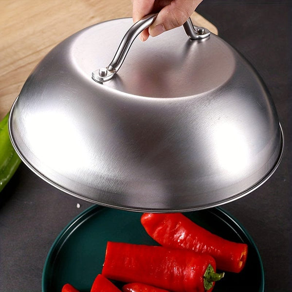 Planet Gates 9 Inch(22.9cm) 1pc Stainless Steel Barbecue Squeegee and Melting Dome - Perfect for Outdoor Cooking and Camping - Includes Pot Cover and Cookware Accessories - Ideal for Making Burgers and Melting Cheese
