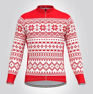 Planet Gates 9 / M Christmas Ugly Sweate Winter Cycling Clothing Men Cycling Jersey Warm Jacket Fleece  Top Maillot Ciclismo Bicycle  Long Sleeve