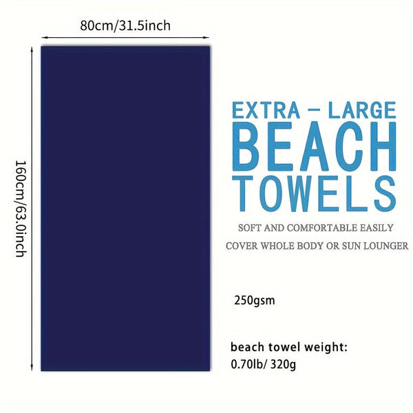 Planet Gates 9-Navy / 63*31.5in/80*160cm 1pc Customized Beach Towel, Absorbent Beach Towel, Large Summer Beach Blanket, Gift For Beach Pool Party, Beach Essentials