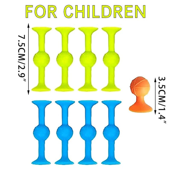 Planet Gates 9 pcs / CHINA Soft Building Blocks Suction Cup Toys DIY Puzzle Sticky Game Children Bath Toys Montessori Sensory Stress Release Toy for Autism