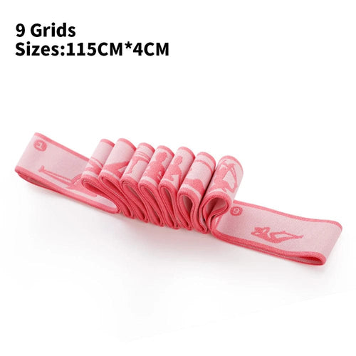 Planet Gates 9 pink1 Multi-Section Elastic Yoga Resistance Bands Adult Child Dance Training Gym Home Pilates Exercise Pull Strap Belt Fitness Sport