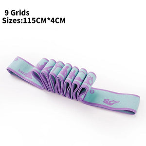 Planet Gates 9 pink1 Multi-Section Elastic Yoga Resistance Bands Adult Child Dance Training Gym Home Pilates Exercise Pull Strap Belt Fitness Sport