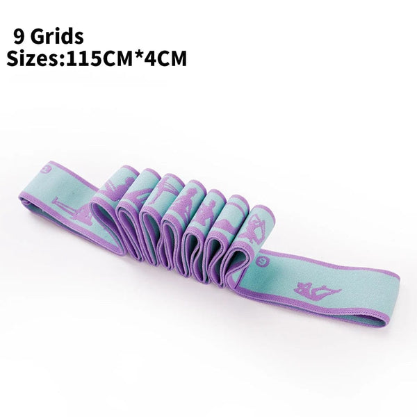 Planet Gates 9 pink1 Multi-Section Elastic Yoga Resistance Bands Adult Child Dance Training Gym Home Pilates Exercise Pull Strap Belt Fitness Sport