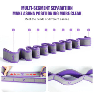 Planet Gates 9 pink1 Multi-Section Elastic Yoga Resistance Bands Adult Child Dance Training Gym Home Pilates Exercise Pull Strap Belt Fitness Sport