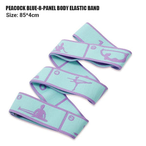 Planet Gates 9 pink1 Multi-Section Elastic Yoga Resistance Bands Adult Child Dance Training Gym Home Pilates Exercise Pull Strap Belt Fitness Sport