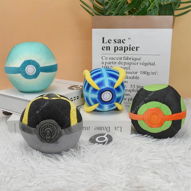 Planet Gates 9 Styles Pokemon Plush Toy Poké Ball Ultra Master Ball Strange Ball Dusk Ball Beast Ball Hisuian Ultra Ball Soft Stuffed Toys