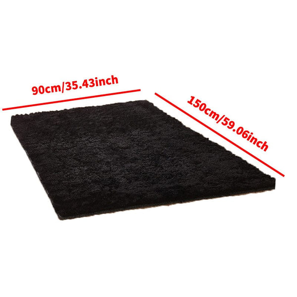 Planet Gates 90*150cm/35.43*59.06inch 1pc, Fluffy Area Rug Black Shag Area Rugs, Extra Soft And Shaggy Carpets, Indoor Fuzzy Rugs For Bedroom Living Room Home Rug, Outdoor Rug, Home Decor