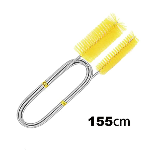 Planet Gates 90/155/200CM Aquarium Cleaning Brush for Hose Air Tube Stainless Steel Flexible Double Ended Pipe Brush Fish Tank Accessories