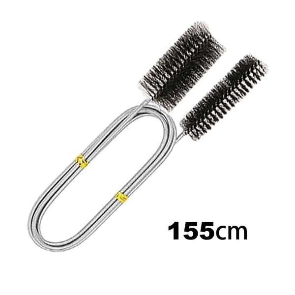Planet Gates 90/155/200CM Aquarium Cleaning Brush for Hose Air Tube Stainless Steel Flexible Double Ended Pipe Brush Fish Tank Accessories