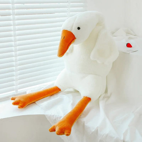 Planet Gates 90-190cm Lovely Big White Goose Throw Pillow Plush Toy Big Goose Doll Sleep on Bed Birthday Gift Girl Envio Gratis Stuffed Toys