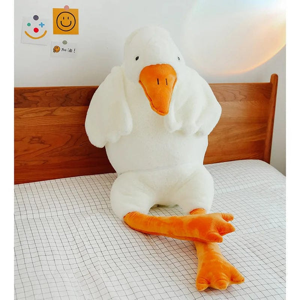 Planet Gates 90-190cm Lovely Big White Goose Throw Pillow Plush Toy Big Goose Doll Sleep on Bed Birthday Gift Girl Envio Gratis Stuffed Toys