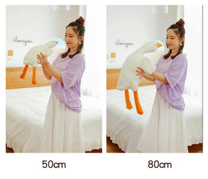 Planet Gates 90-190cm Lovely Big White Goose Throw Pillow Plush Toy Big Goose Doll Sleep on Bed Birthday Gift Girl Envio Gratis Stuffed Toys