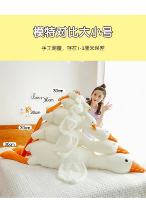 Planet Gates 90-190cm Lovely Big White Goose Throw Pillow Plush Toy Big Goose Doll Sleep on Bed Birthday Gift Girl Envio Gratis Stuffed Toys