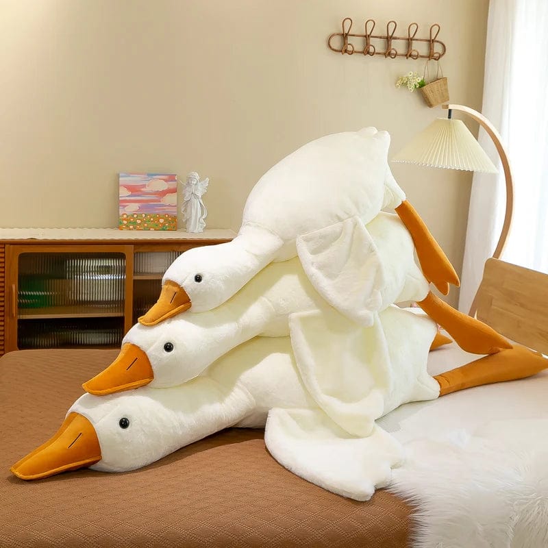 Planet Gates 90-190cm Lovely Big White Goose Throw Pillow Plush Toy Big Goose Doll Sleep on Bed Birthday Gift Girl Envio Gratis Stuffed Toys