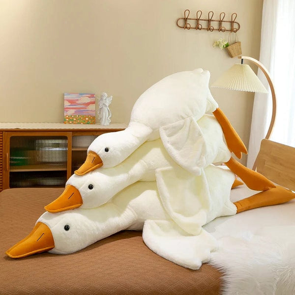 Planet Gates 90-190cm Lovely Big White Goose Throw Pillow Plush Toy Big Goose Doll Sleep on Bed Birthday Gift Girl Envio Gratis Stuffed Toys