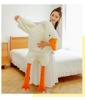 Planet Gates 90-190cm Lovely Big White Goose Throw Pillow Plush Toy Big Goose Doll Sleep on Bed Birthday Gift Girl Envio Gratis Stuffed Toys
