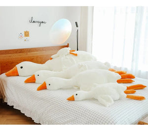 Planet Gates 90-190cm Lovely Big White Goose Throw Pillow Plush Toy Big Goose Doll Sleep on Bed Birthday Gift Girl Envio Gratis Stuffed Toys