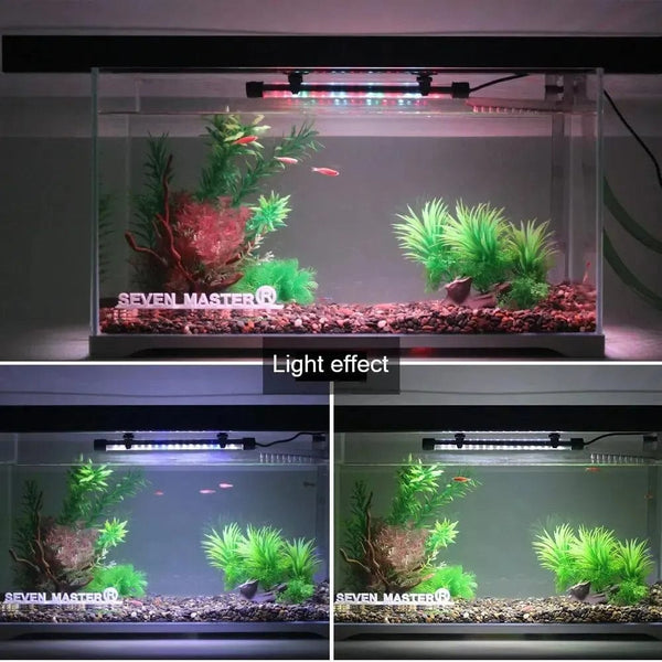 Planet Gates 90-260V Aquarium Light LED Waterproof Fish Tank Clip Light Underwater Decor Lighting Submersible Lamp Plant Grow Lamp 18-58CM