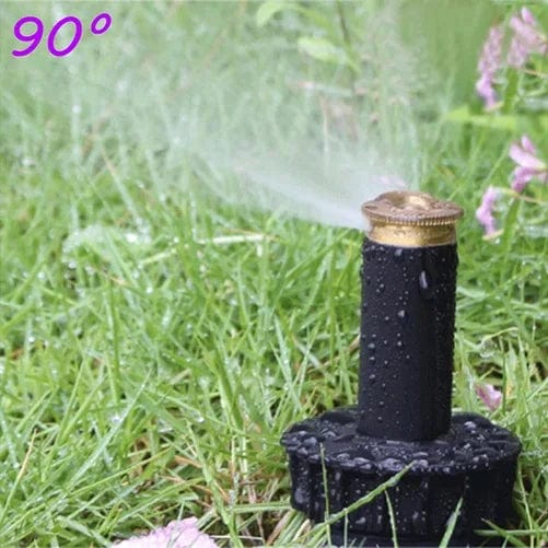 Planet Gates 90 degree 1/2 Inch Popup Sprinklers 90/180/360 Degree Automatic Stretching Pure Copper Lawn Buried Head Garden Irrigation Waterting Tool