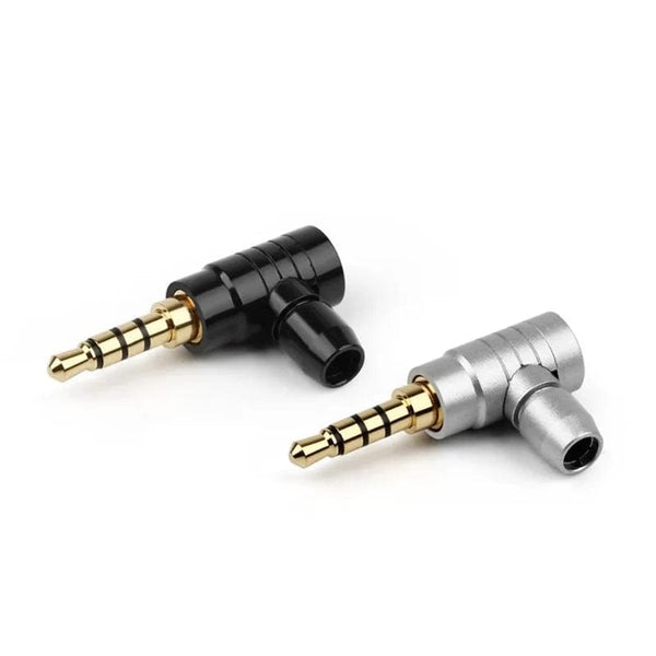 Planet Gates 90 Degree 2 3 4 Pole Jack 3.5mm Connector Headphone Plug Conector L Type Gold Plated Copper Consumer Electronics Audio Terminal