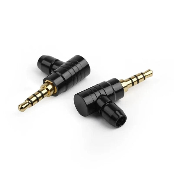 Planet Gates 90 Degree 2 3 4 Pole Jack 3.5mm Connector Headphone Plug Conector L Type Gold Plated Copper Consumer Electronics Audio Terminal