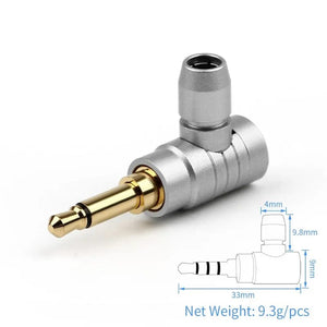 Planet Gates 90 Degree 2 3 4 Pole Jack 3.5mm Connector Headphone Plug Conector L Type Gold Plated Copper Consumer Electronics Audio Terminal