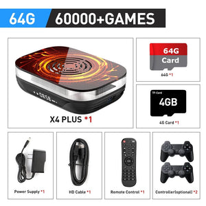 Planet Gates 90000 Games / EU KINHANK Amlogic S905X4 Retro Video Game Console Super Console X4 Plus 90000 Game for 60+ Emulators Arcade/MAME/NAOMI 4K HD TVBox