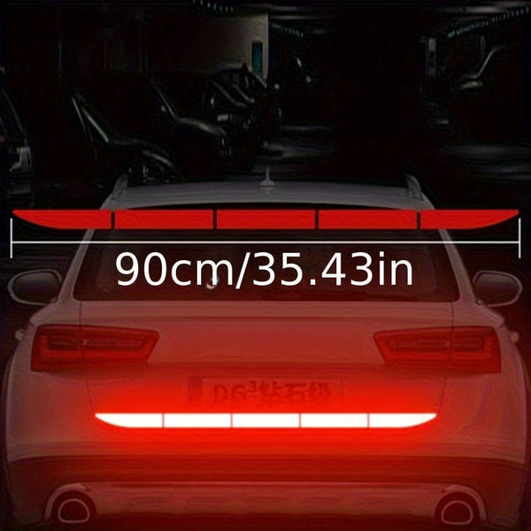 Planet Gates 90cm/35.43in Reflective Car Decal Safety Warning Reflector Tape Car Stickers Anti Collision Warning Reflector Sticker Auto Accessories
