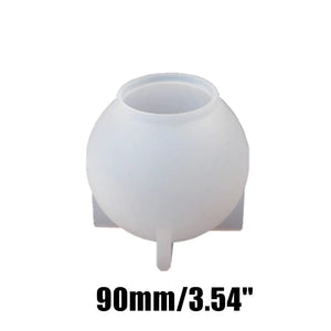 Planet Gates 90mm Large Sphere Resin Molds,Crystal Ball Silicone Resin Molds for Flowers Preservation,Seamless Orb Epoxy Resin Molds