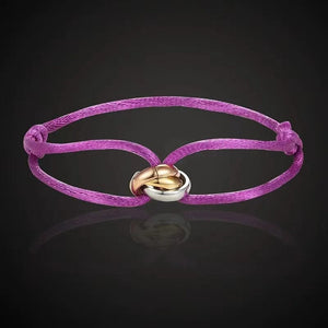 Planet Gates 90Y New IN Stainless Steel Bracelet 3 Metal Buckle Ribbon Lace Up Chain Multicolor Adjustable Size Bracelet For Women Man Unisex
