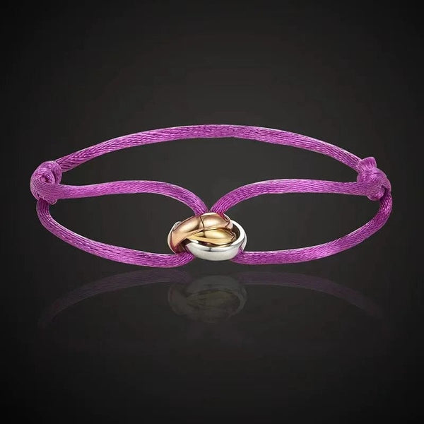 Planet Gates 90Y New IN Stainless Steel Bracelet 3 Metal Buckle Ribbon Lace Up Chain Multicolor Adjustable Size Bracelet For Women Man Unisex