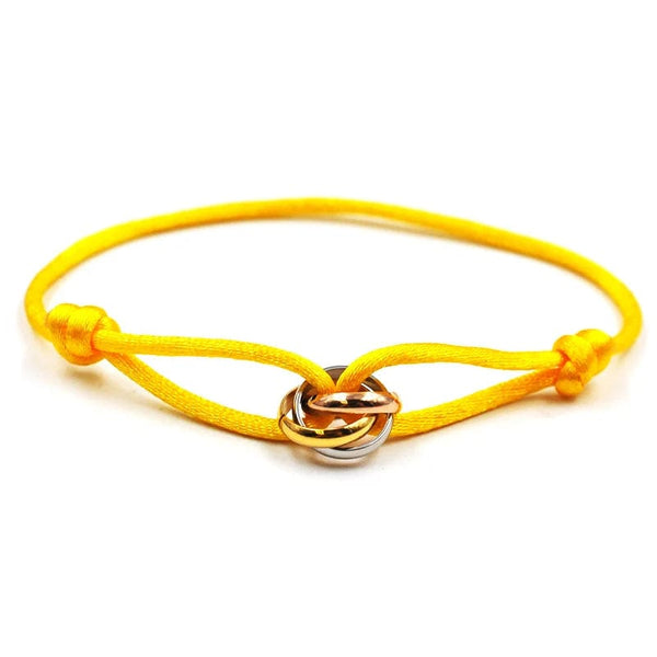 Planet Gates 90Y New IN Stainless Steel Bracelet 3 Metal Buckle Ribbon Lace Up Chain Multicolor Adjustable Size Bracelet For Women Man Unisex