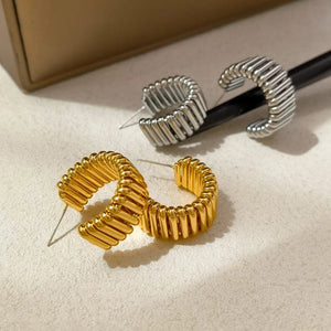 Planet Gates 925 Silver Needle Modern Jewelry Metal Hoop Earrings 2022 New Trend Hot Selling Gold Color Fashion Drop Earrings For Women