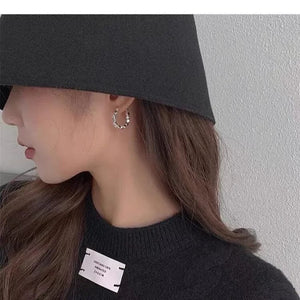 Planet Gates 925 Sterling Silver Hot Sale  hoop Earrings Simple Temperament Exquisite Hot Semale Sexy Jewelry Gift