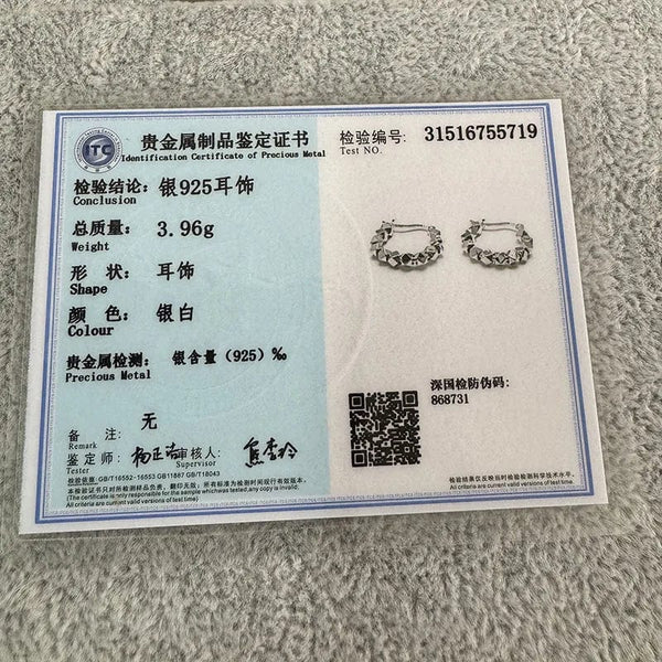 Planet Gates 925 Sterling Silver Hot Sale  hoop Earrings Simple Temperament Exquisite Hot Semale Sexy Jewelry Gift