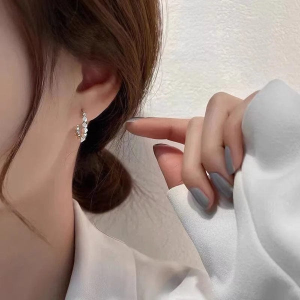 Planet Gates 925 Sterling Silver Hot Sale  hoop Earrings Simple Temperament Exquisite Hot Semale Sexy Jewelry Gift